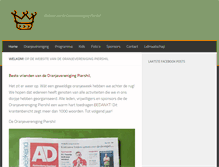 Tablet Screenshot of oranjeverenigingpiershil.nl